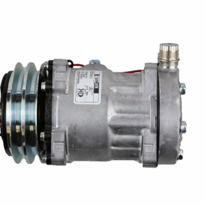 COMPRESSOR SANDEN 7H15 2A 125MM SAIDA P/ CIMA 8 ORELHA JOHN DEERE 12V